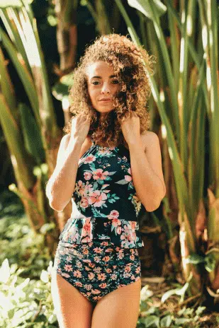 Riverwalk Floral Peplum Top - Image 2