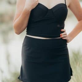 Black Swim Skirt