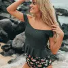 Olive Ruched Bottoms - Image 3