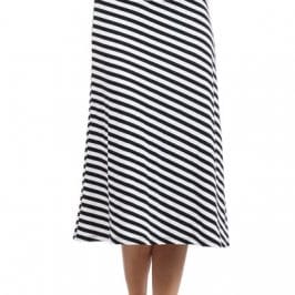 Diagonal Striped Skirt