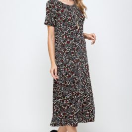 Women’s Midi Printed Travel Dress Small Size