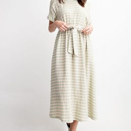 Sage Sadie Striped Cotton Dress