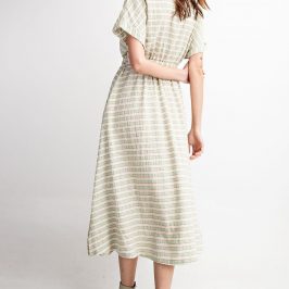 Sage Sadie Striped Cotton Dress