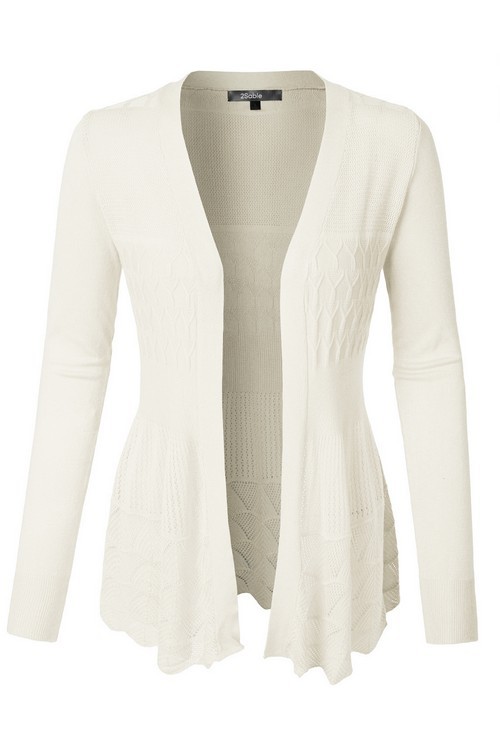 Scalloped Edge Cardi – The Knee LengthFrock