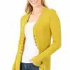 Solid Colour  Snap Cardigan - Image 4