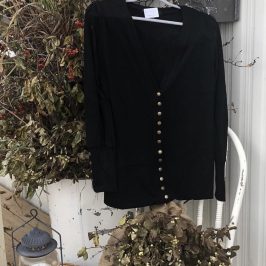 Black Snap Cardigan