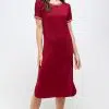 Solid t-shirt dress with off white binding - Image 7