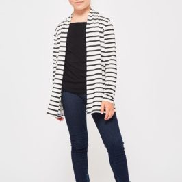 Girls Striped Cardigan