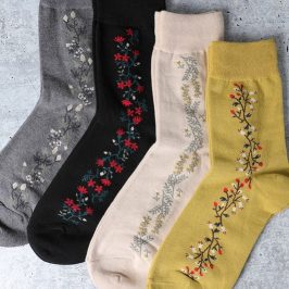 Vintage Floral Boot Socks