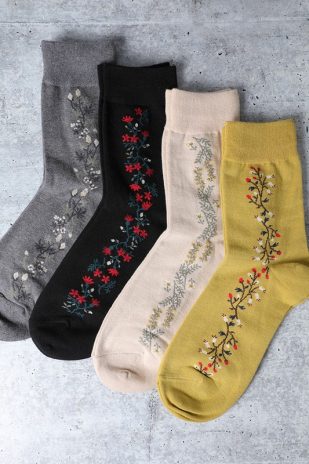 Vintage Floral Boot Socks