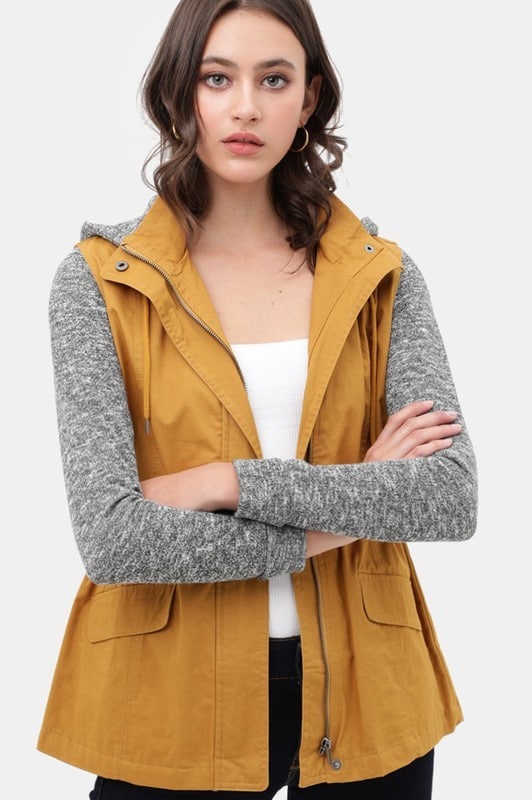 REMOVABLE HOODIE UTILITY JACKET – The Knee LengthFrock
