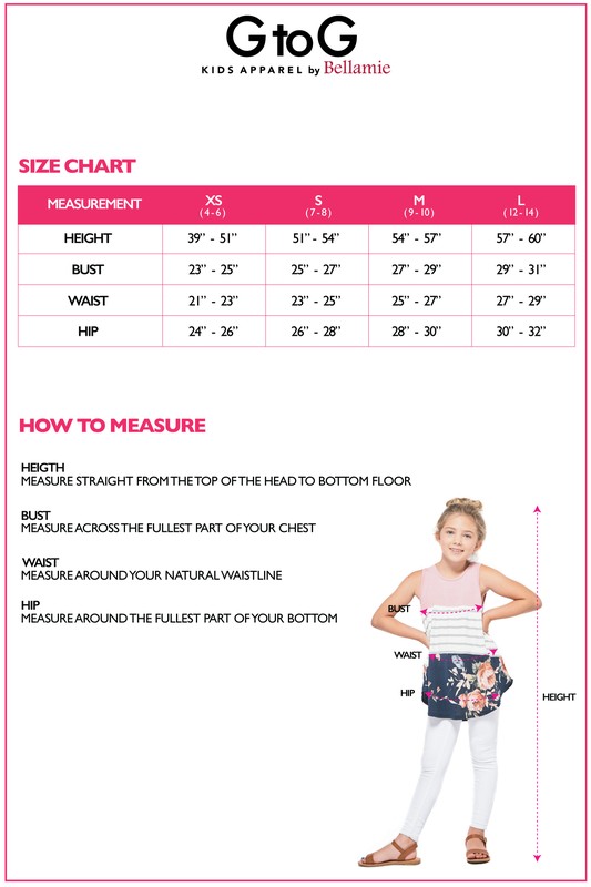 Standard Size Chart For Children