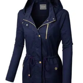 Anororak Jacket with a hood in Navy or Olive