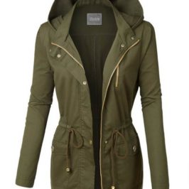 Anororak Jacket with a hood in Navy or Olive
