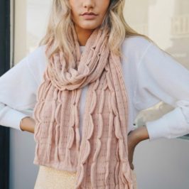 Scalloped Knitted Scarf