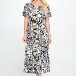 Womens Midi Travel Dress Xtra Large  Size