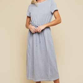 Topstitched Twila Grey