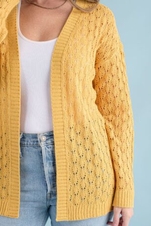 Plus Mustard Cardigan