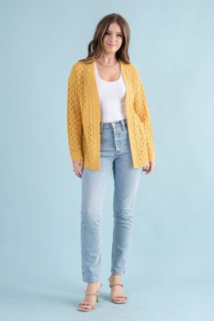 Plus Mustard Cardigan - Image 2