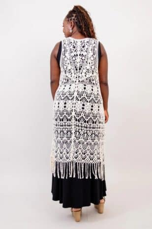 Ecru Lace Vest - Image 2