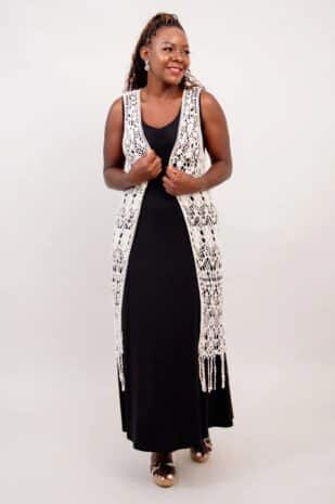 Ecru Lace Vest - Image 3