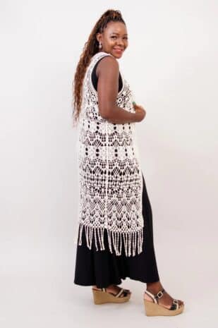 Ecru Lace Vest