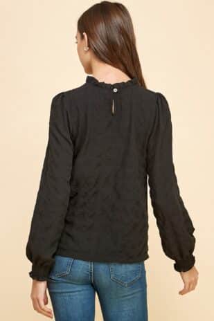 Black Textured Top - Image 4