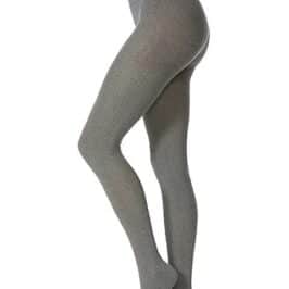 Cable Knit Tights Grey