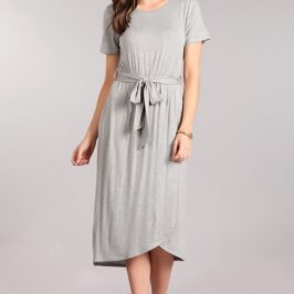 Karen Wrap Dress Grey or Olive