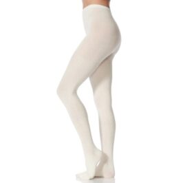 Cable Knit Tights Ivory