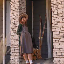 Alberta Dress in Woodland Taupe