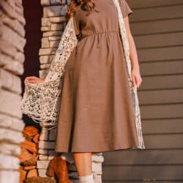 Alberta Dress in Woodland Taupe