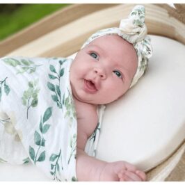 Bamboo Muslin Swaddle Floral and Fauna