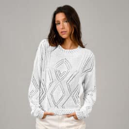 Long Sleeve Pullover White