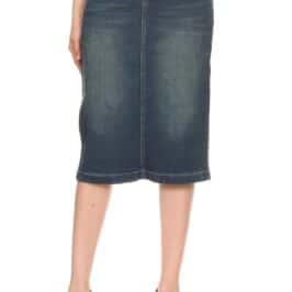 Denim Skirt Vintage Wash