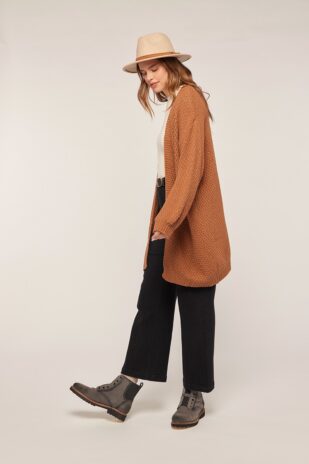 Chunky Caramel Cardigan - Image 3