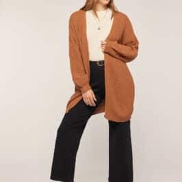 Chunky Caramel Cardigan