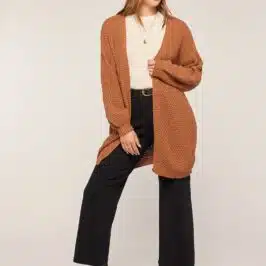 Chunky Caramel Cardigan