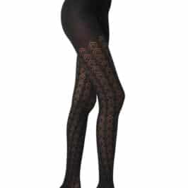 Black Pointelle Sweater Tights Black