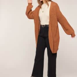 Chunky Caramel Cardigan