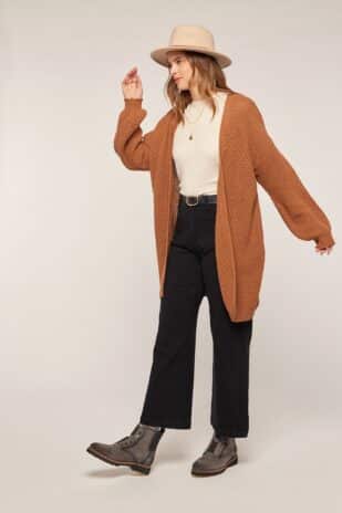 Chunky Caramel Cardigan