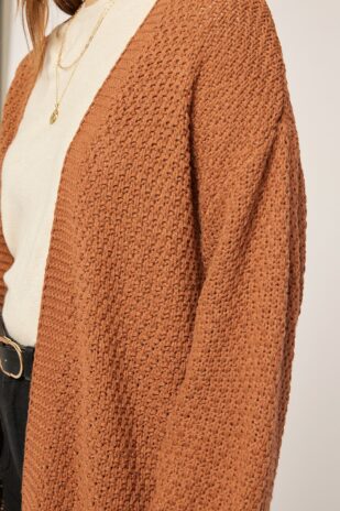 Chunky Caramel Cardigan - Image 4