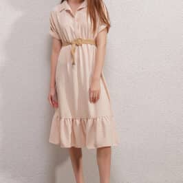 Beige Boston Midi