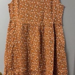 Ditzy Rust Jumper Dress