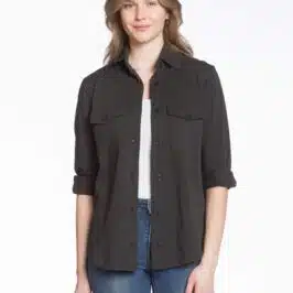 Olive or Black Vintage Wash Shacket