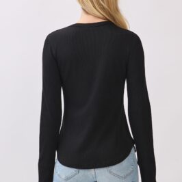 Black Ribbed Shirt
