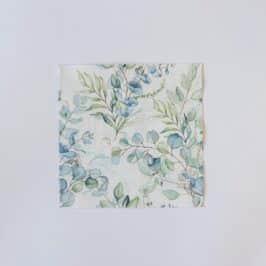 Aqua Floral Napkins