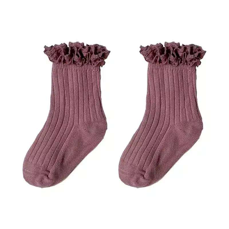Littles Lace Edge Socks - Image 4